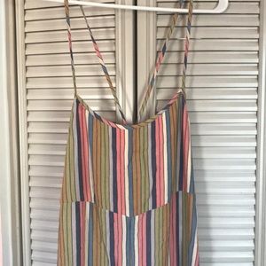 Worn Once! Striped Jumpsuit